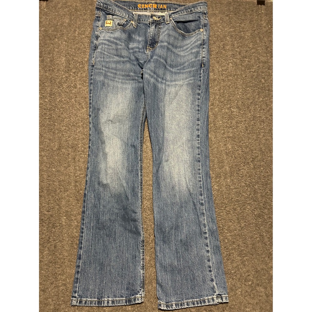 Cinch ian jeans bootcut mens western cowboy medium wash fit 34X31 (tag 33X32)